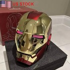 Iron Man Mk5 Gold 1 1 Helmet Wearable Voice-control Open close Cosplay Boxed
