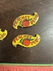 Lot Of 3 C1900 Peachey Plug Tin Tobacco Tag Us Tobacco Peach Scotten Dillon Co
