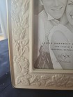 Lenox Masterpiece Textured Flower Design Picture Frame 5x7  Vintage Wedding  Usa