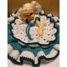Vintage Handmade Crochet Bed Pillow Doll
