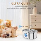 Cat Water Fountain Stainless Steel 108oz 3 2l  Apauk Automatic Pet Fountain Dog