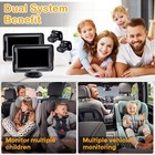 2-pack Baby Car Camera For Twins - Dual Rear-facing Baby Car Monitor With Night