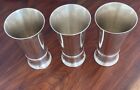 3 Colossal Heavy Tiffany   Co  Sterling Silver Mint Julep Beakers No Monograms