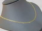 14kt Solid Yellow Gold 3mm Cuban Curb Link Chain Necklace 18 -26  Men Women Real