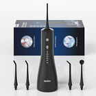 Sejoy Cordless Water Flosser Dental Oral Irrigator Teeth Cleaner Floss 5jet Tip