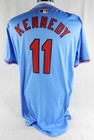 2024 St  Louis Cardinals Buddy Kennedy  11 Game Issued Powder Blue Jersey 46 850