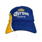 Corona Extra Embroidered Strap Back  Ball Cap Blue And Yellow Dad Hat