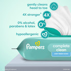 Pampers Baby Clean Wipes  Baby Fresh Scented  1 Flip-top Pack  72 Wipes Total 