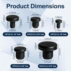 50pcs Silicone Rubber Plugs For Holes  1 8  To 3 8  Rubber Bumpers