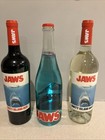 Jaws 50th Anniversary Amity Island Red  White   Blue Wine Bottles And Box Empty