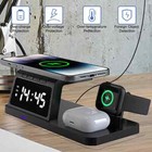 For Apple Watch Iphone 15 14 13 Pro Max 4in1 Fast Wireless Charger Station Dock