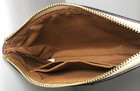 Coach Corner Zip Wristlet In Signature Canvas Light Khaki Chalk 58035 Nwt