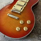 Custom Lp Ace Frehley Signature Cherry Red Burst Electric Guitar Chrome Parts