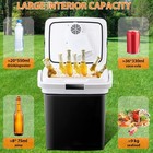 For Car 12v Dc Electric Mini Fridge Cooler And Warmer Refrigerator With Handle