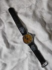1930s Ingersoll Mickey Mouse Wrist Watch Leather Band Round Face For Parts 