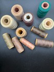 Vintage Thread Spool Lot Sewing Thread Cones Kismet Cotton Craft Supply 10pc