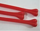 Vintage 3 Scary Halloween Skull   Bone Red Drink Stirrers Old Unsold Store Stock