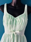 Vintage Shadowline Short Nightgown Babydoll Mint Pastel Green Sweet Romantic