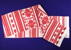 Antique Ukrainian Rushnyk Ritual Towel Folk Art Textile Double Headed Eagle Icon