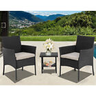 Patio Furniture Sets 3 Pieces Outdoor Bistro Set Rattan Chairs Wicker Set