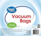 Great Value Replacement Vacuum Bags 3-pack  for Bissell Style 7  Open Box  New 