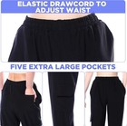 3 Pc  3 Pair  New Black Baggy Chef Pants Large