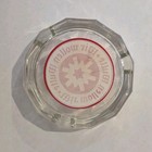 German Wir Wollen Wulle Beer Round Cigarette Cigar Glass Ash Tray