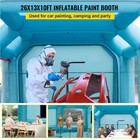 Inflatable Spray Booth Car Paint Tent 26x13x10ft Filter System 2 Blowers
