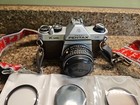 Pentax K-1000 Se Asahi Camera Brown With A 50mm   F80-200mm Filters Manual Strap