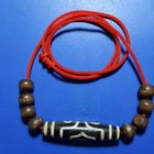 41 Tibetan Bead Old Agate 3 Eyed Ancient Dzi Pure Amulet Necklace Tibet Eyed       