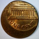 19xx Error Off Center Lincoln Cent Nice Unc    Bu Red O c Coin  Nr  Free Ship