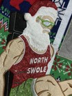 Blizzard Bay Sweater Mens Small Green North Swole Santa Ugly Christmas Funny Gym