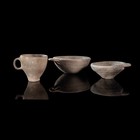 Iron Age Handle Cup And Two Bowls