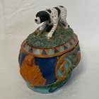 Vintage Mc Art German Short Haired Dog Hunting Trinket Keepsake Dresser Box