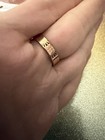 Copper Sonoran Turquoise Stamped Handmade Adjustable Crawler Ring