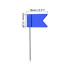 100pcs Flag Map Push Pins  1 Inch Travel Map Pins With Plastic Head  Blue