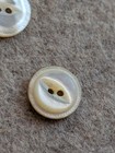9 Vintage Mother Of Pearl Carved Buttons  Sizes 1 2  To 3 8  Craft Collect Sew