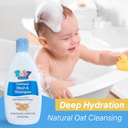 Xtracare Baby Wash   Shampoo With Oatmeal  12 Fl Oz     Daily Hydration  2-pack 