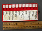 Red Plastic Mid Century Shopping Push Slide Tab Shopping List Reminder Vtg