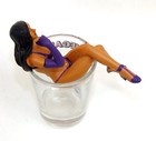 Las Vegas Nevada Sexy Girl Purple Bikini Shot Glass