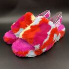 Ugg Fluff Yeah Slide Camopop Slipper Multi Slingback Sandal Womens Us 8 