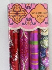 1960s Kaycrest Christmas Foil Wrap Set  4 Rolls  Snowflakes   Trees  Metallic