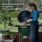 Grill Nest Cart For Large Big Green Egg  Stainless Steel Rolling Bge Stand Bbq