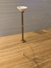 Ni-glo 1 12 Scale Brass Torchiere Lamp W  Iridescent Shade     Untested Vintage