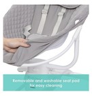 Baby Trend Sit N  Sway Portable Infant Swing W  Remote  Toy Bar  Dash Gray