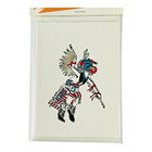 4 Vintage Kwahu Eagle Kachina Foil Embossed Notecards Native American Art