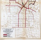 1925  Los Angeles - Rapid Transit Lines Plan Map Original Subway Elevated Bus
