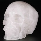 5 0  White Quartz Carved Crystal Skull  Realistic  Crystal Healing