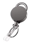 Retractable Badge Reel Id Card Holders Heavy Duty With Belt Clip Key Ring 2packs