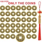 100pcs Feng Shui Coins Ancient Coins Chinese Ching Money Lucky Coin Charm Us